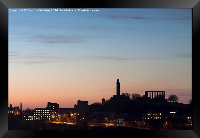 Majestic Edinburgh Skyline Framed Print by Tommy Dickson
