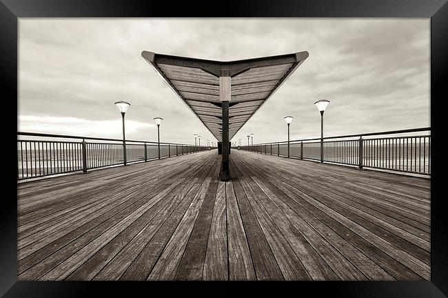 Boscombe Pier Framed Print by Helen Hotson