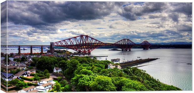 The Bridge under Cloudy Skies Canvas Print by Tom Gomez