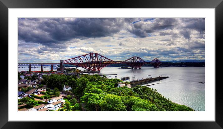 The Bridge under Cloudy Skies Framed Mounted Print by Tom Gomez