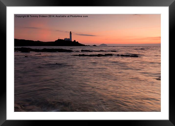 Captivating Turnberry Sunset Framed Mounted Print by Tommy Dickson