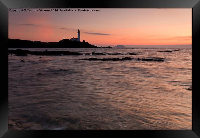 Captivating Turnberry Sunset Framed Print by Tommy Dickson