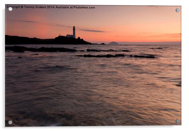 Captivating Turnberry Sunset Acrylic by Tommy Dickson