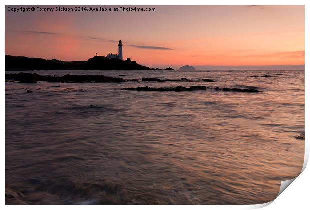 Captivating Turnberry Sunset Print by Tommy Dickson