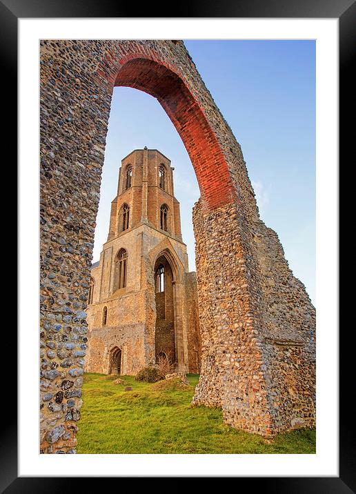 Wymondham Abbey through the arch Framed Mounted Print by Mark Bunning
