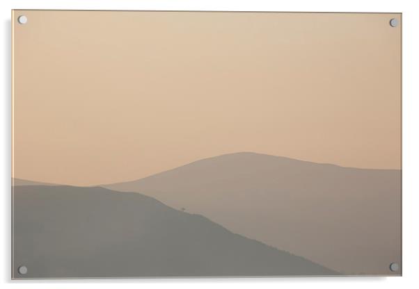 Dawn over Bassenthwaite Acrylic by Stuart Miller
