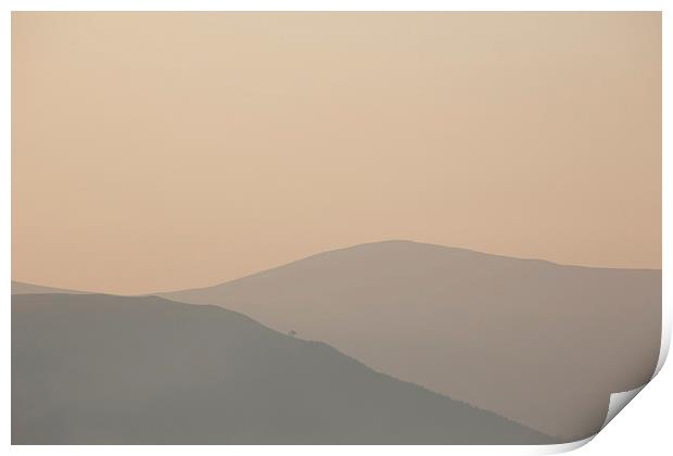 Dawn over Bassenthwaite Print by Stuart Miller