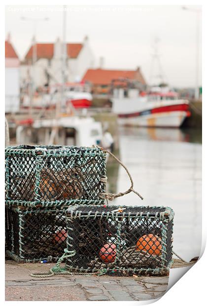 Pittenweem Harbour. Print by Tommy Dickson