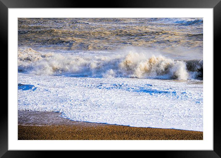 Stormy Sea Framed Mounted Print by Susan Sanger