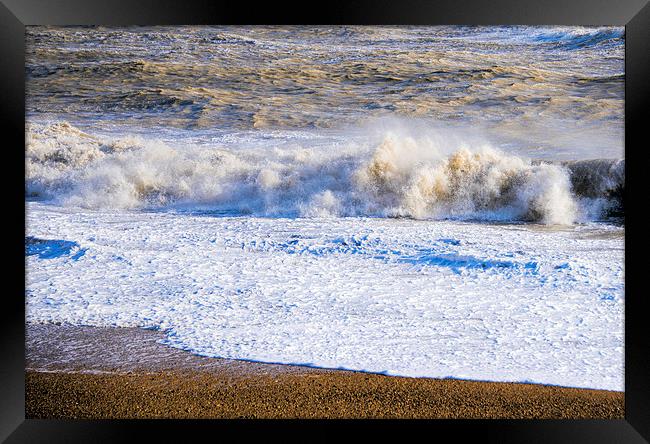 Stormy Sea Framed Print by Susan Sanger