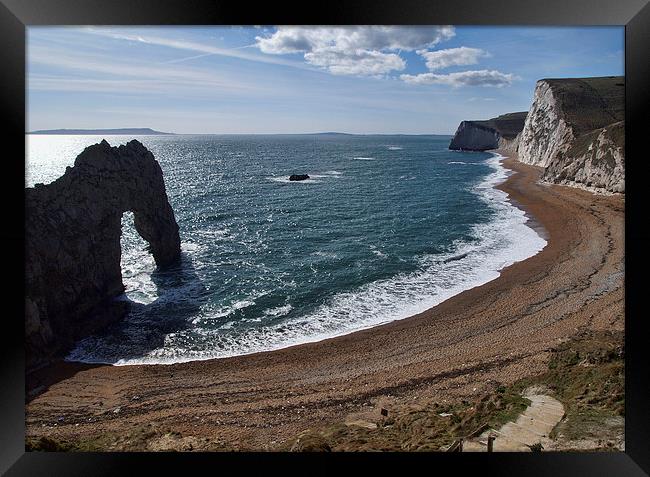 Durdle door Dorset Framed Print by Tony Bates