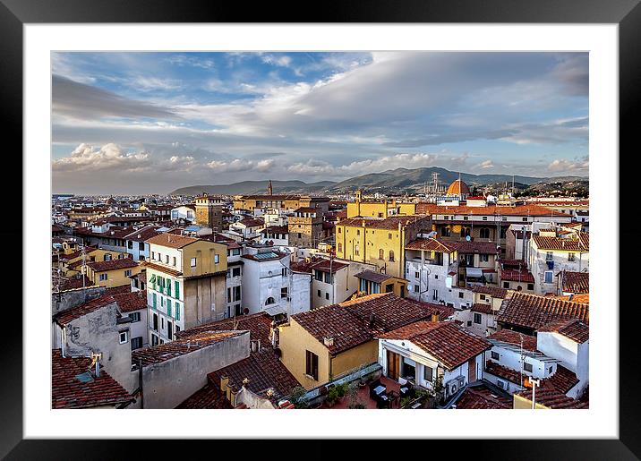 Florence Rooftops Framed Mounted Print by mhfore Photography