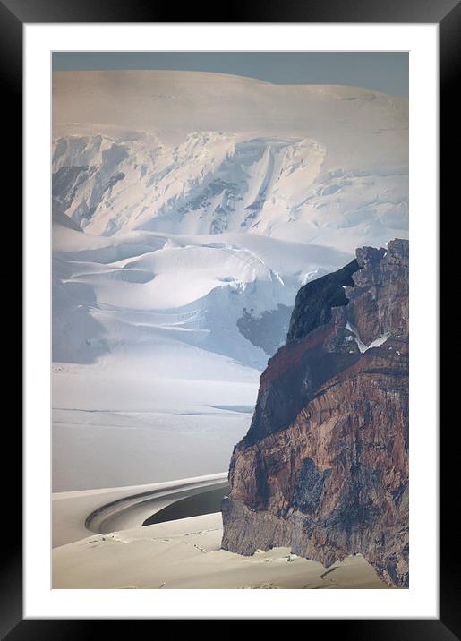 Antarctic Peninsula Landscape Framed Mounted Print by Geoffrey Higges