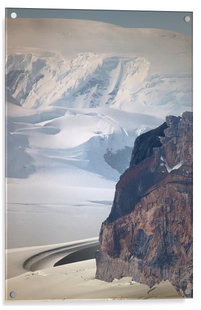 Antarctic Peninsula Landscape Acrylic by Geoffrey Higges