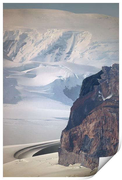 Antarctic Peninsula Landscape Print by Geoffrey Higges