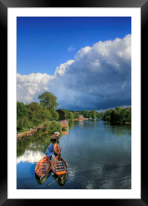 The Thames at Richmond Framed Mounted Print by Diane Griffiths