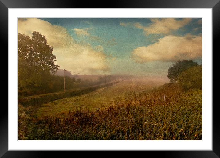 Over the Hill Framed Mounted Print by Dawn Cox