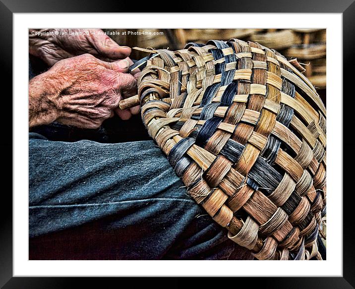 The Basket Weaver Framed Mounted Print by Ian Lewis