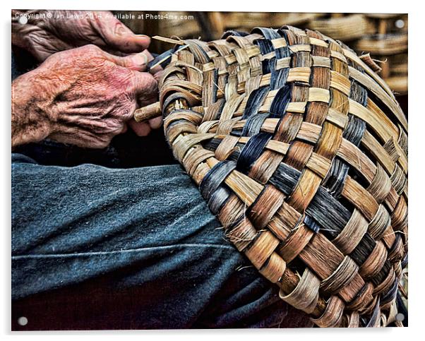 The Basket Weaver Acrylic by Ian Lewis