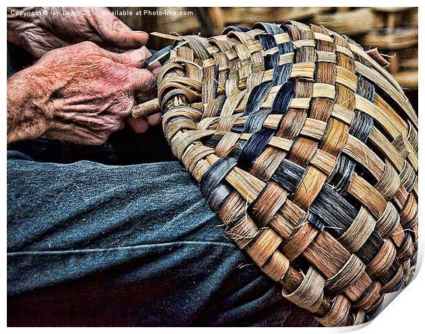 The Basket Weaver Print by Ian Lewis