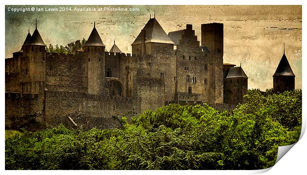 Towers of Carcassonne Print by Ian Lewis