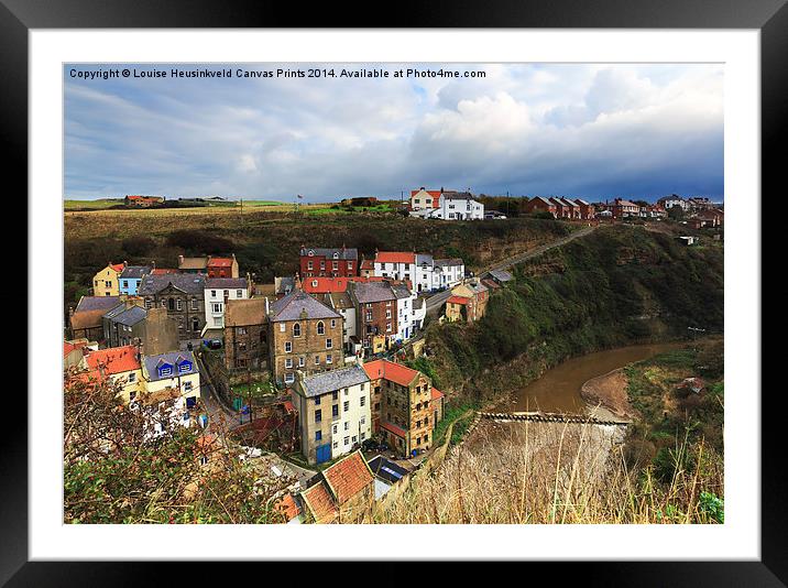 Staithes Framed Mounted Print by Louise Heusinkveld