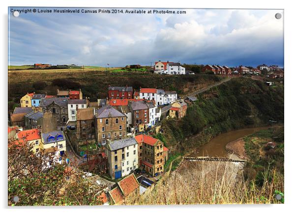 Staithes Acrylic by Louise Heusinkveld