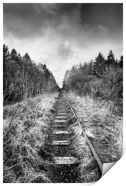 The Abandoned Track Print by Christine Smart