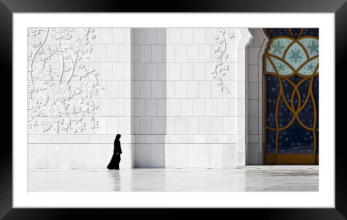 Sheikh Zayed Mosque, Abu Dhabi Framed Mounted Print by Andreas Klatt