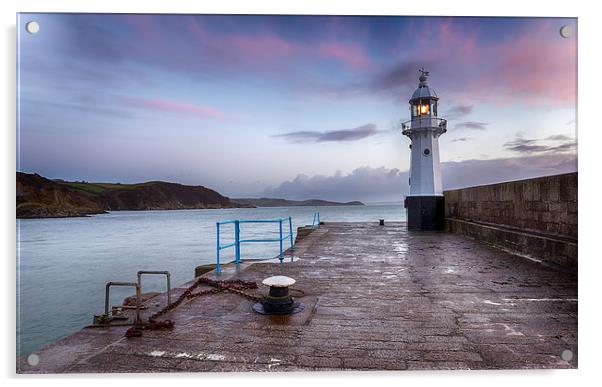 Lighthouse at Sunrise Acrylic by Helen Hotson