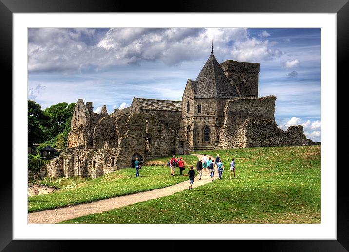 Visitors to Inchcolm Framed Mounted Print by Tom Gomez