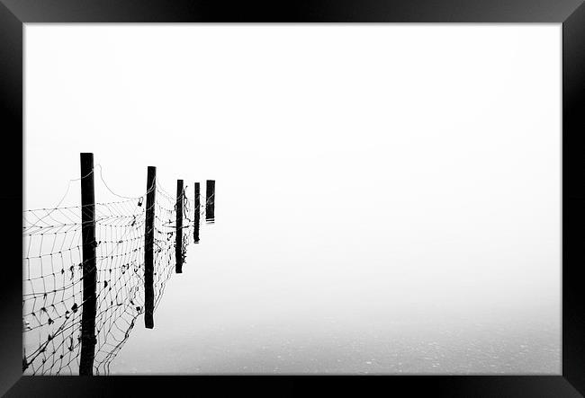 Mystical Fence of Loch Lomond Framed Print by Les McLuckie