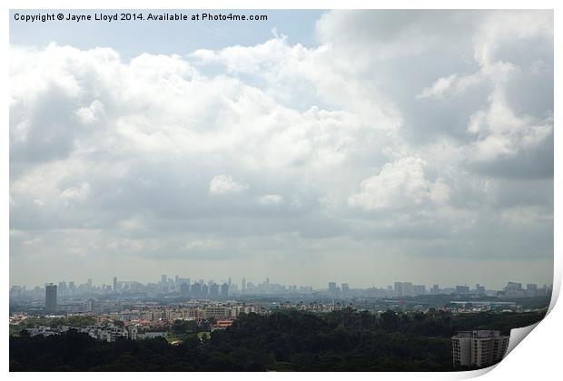 View of Singapore Print by J Lloyd