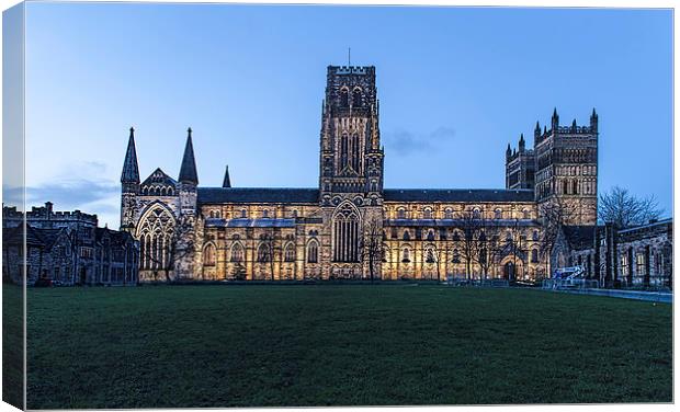 Durham Cathedral By Night Canvas Print by Philip Pound