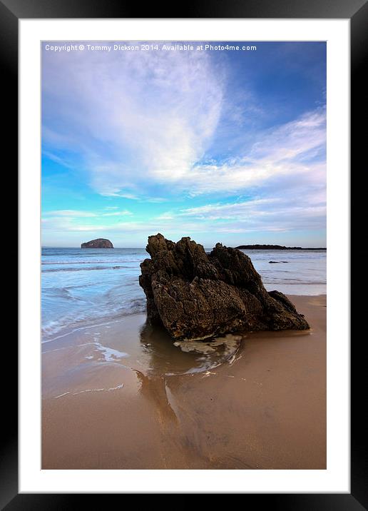 Bass Rock at Seacliff Beach Framed Mounted Print by Tommy Dickson