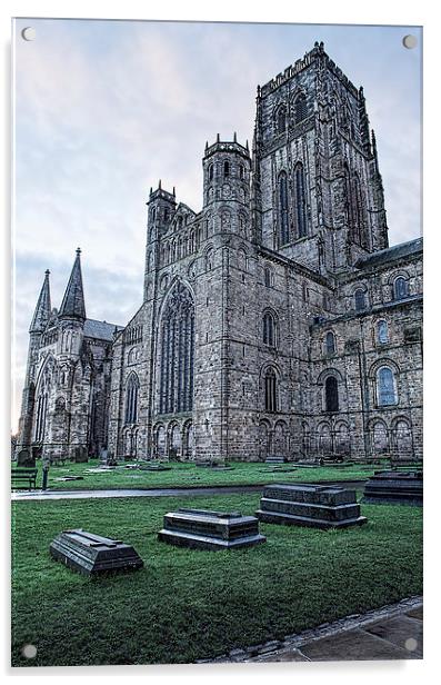 Durham Cathedral Building Acrylic by Philip Pound