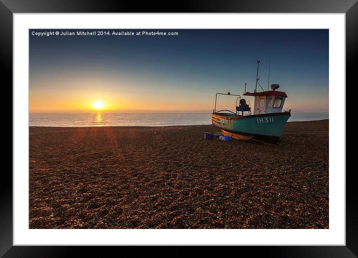 Aldeburgh Sunrise Framed Mounted Print by Julian Mitchell