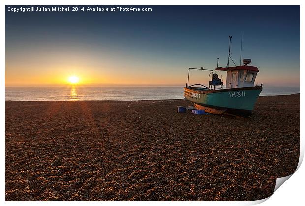 Aldeburgh Sunrise Print by Julian Mitchell