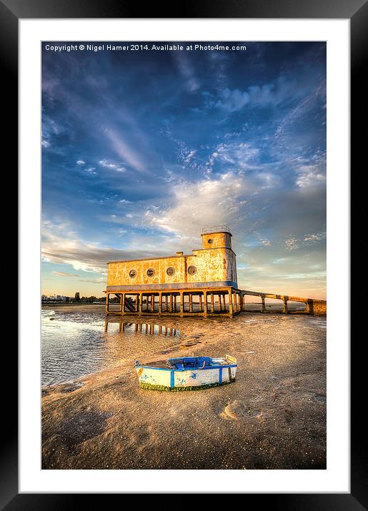 The Lifeboat #2 Framed Mounted Print by Wight Landscapes