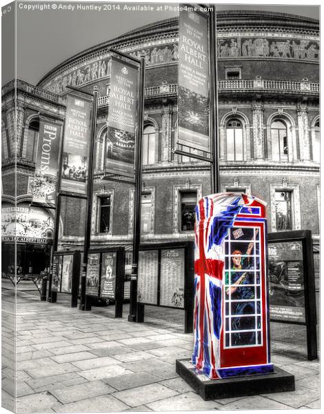 Royal Phone Box Canvas Print by Andy Huntley