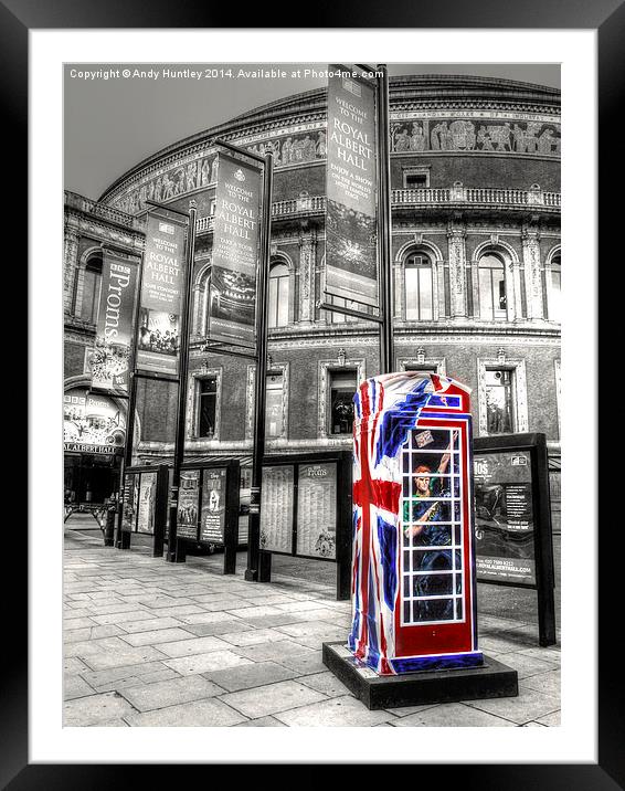 Royal Phone Box Framed Mounted Print by Andy Huntley
