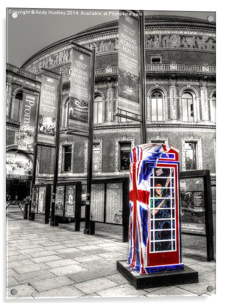 Royal Phone Box Acrylic by Andy Huntley