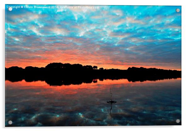 Sunset Splash Acrylic by Kelvin Brownsword