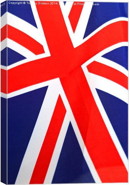 Union Flag Canvas Print by Tommy Dickson
