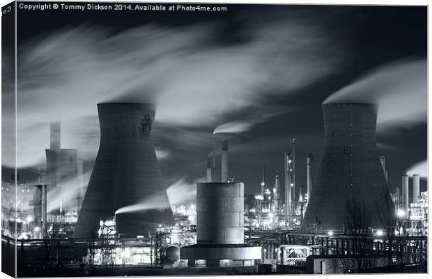 Grangemouth Oil Refinery, Scotland. Canvas Print by Tommy Dickson