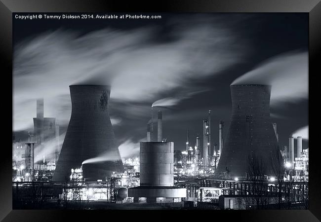 Grangemouth Oil Refinery, Scotland. Framed Print by Tommy Dickson