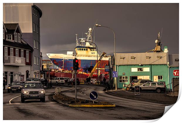 Ship Aground Print by Rob Hawkins