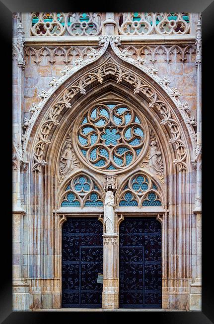 Church door Framed Print by Colin Porteous