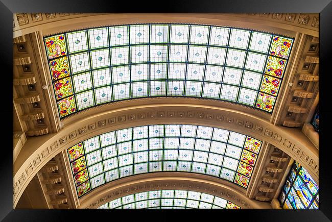 Glass roof Framed Print by Colin Porteous