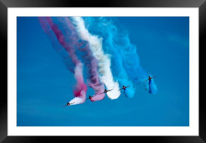Red Arrows Face Off Framed Mounted Print by James Innes